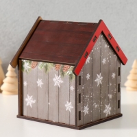 Чайный домик "Новогодние пожелания" 10,5х9,5х12 см МИКС