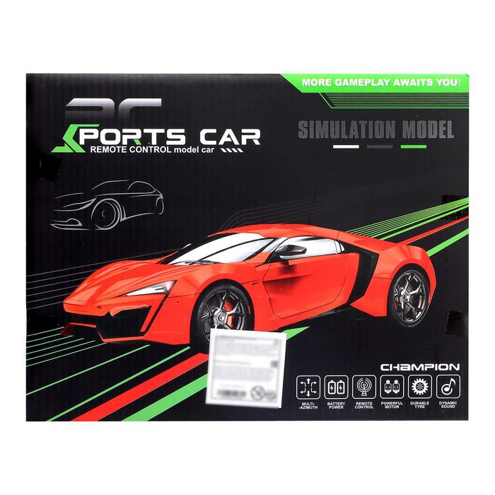 Машина радиоуправляемая &laquo;Купе&raquo;, работает от батареек, МИКС