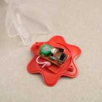 Садовый светильник на солнечной батарее &laquo;Цветок красный&raquo;, 6 &times; 29 &times; 6 см, 1 LED, свечение белое