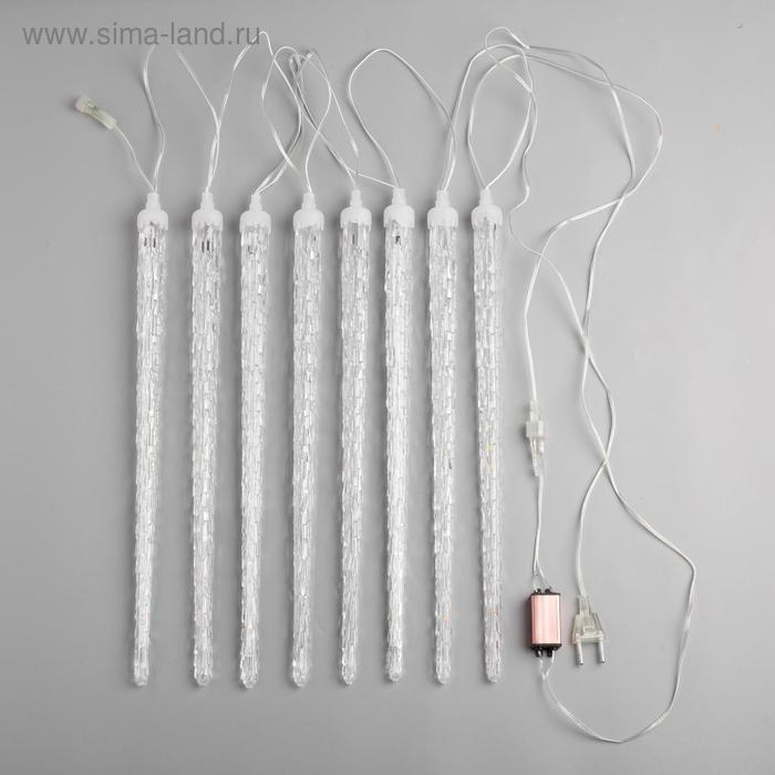 Гирлянда «Сосульки рифленые» 2.5 × 0.42 м, IP65, прозрачная нить, 288 LED, свечение мульти с эффектом стекания, 12 В Гирлянда «Сосульки рифленые» 2.5 × 0.42 м, IP65, прозрачная нить, 288 LED, свечение мульти с эффектом стекания, 12 В