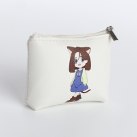 Кошелёк на молнии, цвет белый