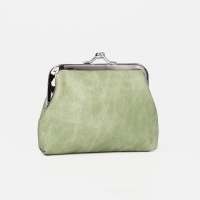 Кошелёк женский на фермуаре, цвет зелёный Кошелёк женский на фермуаре, цвет зелёный