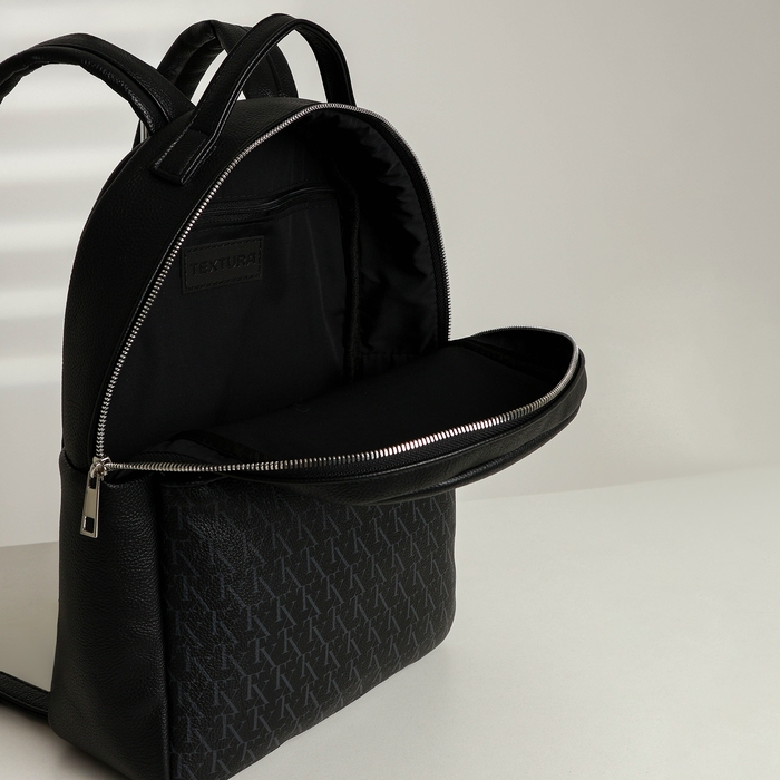 Рюкзак женский городской, TEXTURA, цвет чёрный