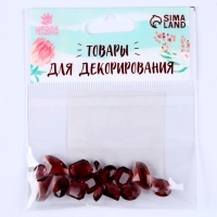 Камешки декоративные для творчества, набор 15 шт., цвет карамель, камни &mdash; от 6 до 14 мм