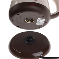 Чайник электрический ENERGY E-275, пластик, 1 л, 1100 Вт, коричневый