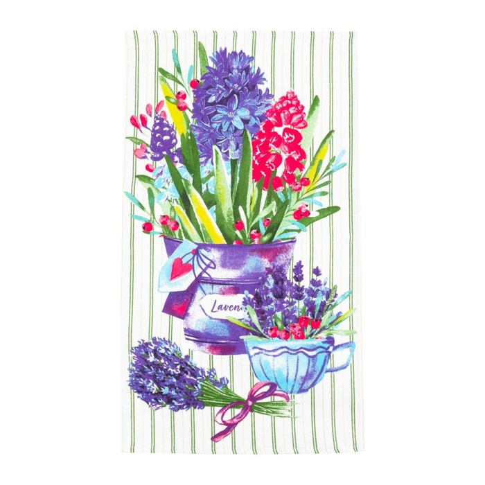 Набор кухонных полотенец Доляна &laquo;Любимая мама&raquo;, 35х60см-4шт, 100% хлопок