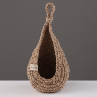 Подвесная корзинка "Капелька", джут Подвесная корзинка "Капелька", джут