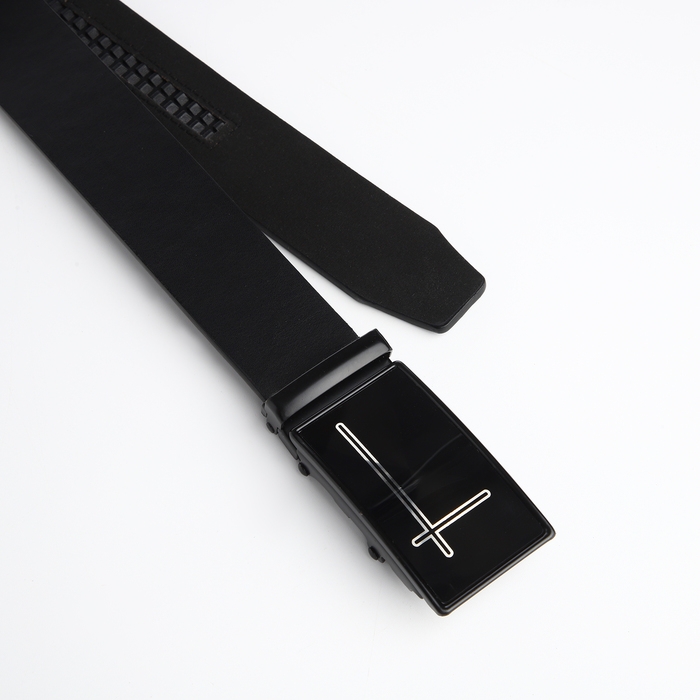 Ремень мужской &laquo;Великан&raquo;, ширина 4 см, автомат, пряжка металл, цвет чёрный