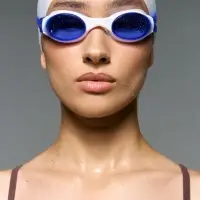 Очки для плавания Swimatic, синие с белым Очки для плавания Swimatic, синие с белым