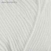 Пряжа "Superlana Klasik" 25% шерсть, 75% акрил 280м/100гр (55 белый)