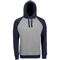 Толстовка унисекс Seattle серый меланж/темно-синий, размер XS Толстовка унисекс Seattle серый меланж/темно-синий, размер XS