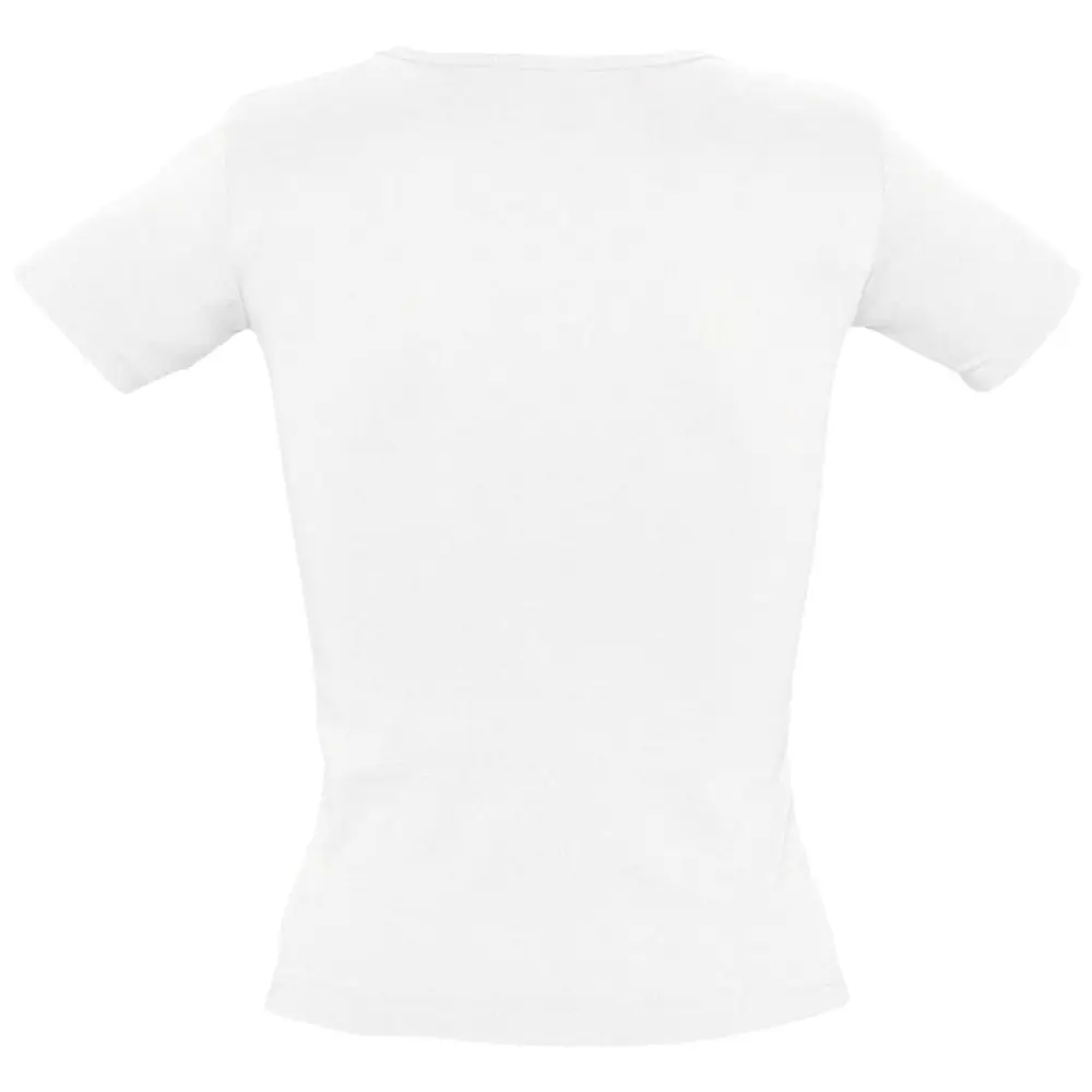 Футболка женская Lady 220 с V-обр. вырезом, белая, размер L