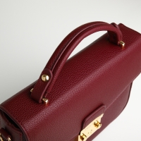 Сумка женская на клапане, TEXTURA, маленький размер, цвет бордовый