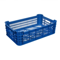 Ящик универсальный, пластиковый, 52 &times; 32 &times; 16 см, на 30 кг, чёрный, МИКС