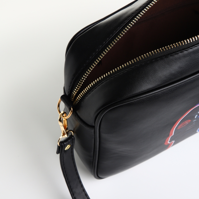 Сумка женская через плечо TEXTURA, маленького размера, цвет чёрный