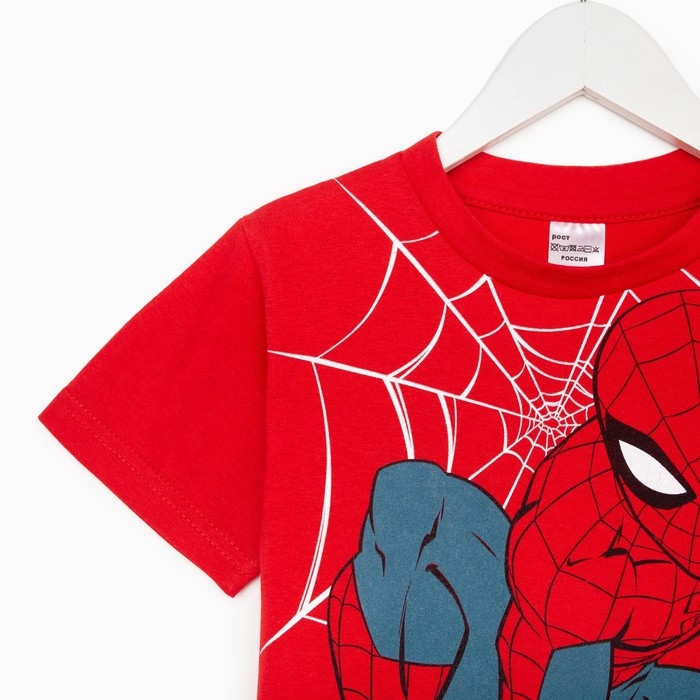 Комплект для мальчика (футболка, брюки) «Человек-паук», Marvel, рост 98-104 (30) Комплект для мальчика (футболка, брюки) «Человек-паук», Marvel, рост 98-104 (30)