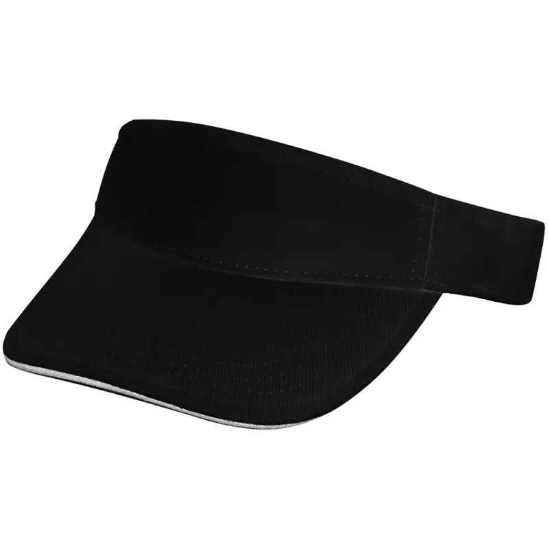 Козырек Active, черный с белым кантом Козырек Active, черный с белым кантом