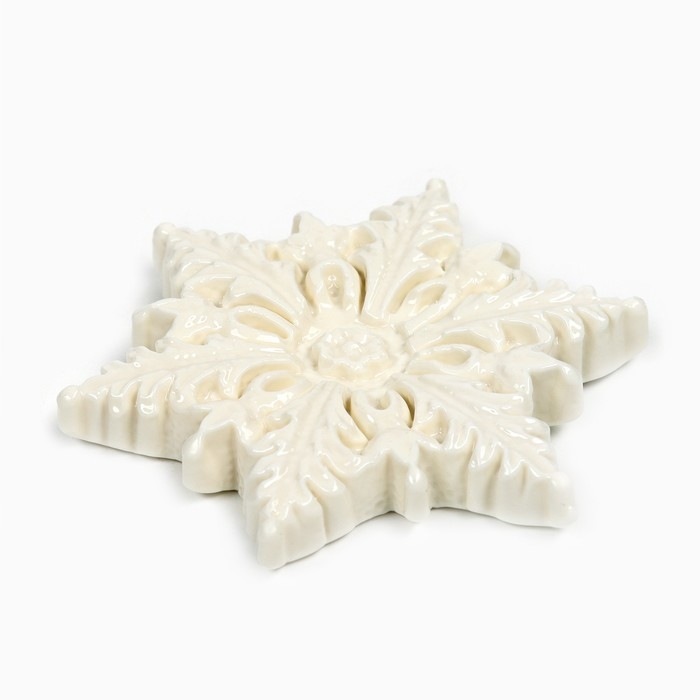 Новый год! Леденец в форме снежинки, со вкусом пломбира &laquo;Желаю счастья&raquo;, 50 г