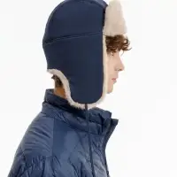 Шапка-ушанка Wasa, темно-синяя