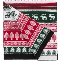 Шарф Mirakler, красный с зеленым Шарф Mirakler, красный с зеленым