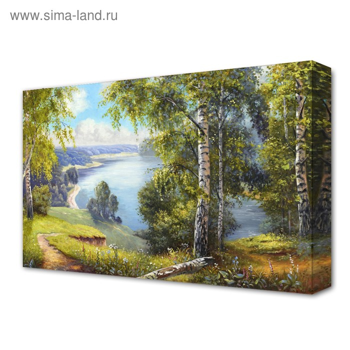 Картина на холсте "Летняя тишина" 60*100 см