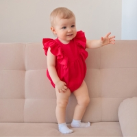 Боди детское MINAKU, цвет красный, рост 68-74