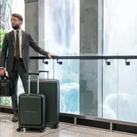 Чемодан Santiago L, темно-серый