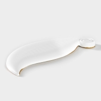 Блюдо для фруктов Доляна &laquo;Лист&raquo;, 27&times;10,5&times;1,5 см, цвет белый