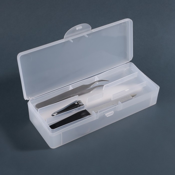 Органайзер для хранения маникюрных/косметических принадлежностей, с вложением, 19 × 7,5 см, цвет белый Органайзер для хранения маникюрных/косметических принадлежностей, с вложением, 19 × 7,5 см, цвет белый