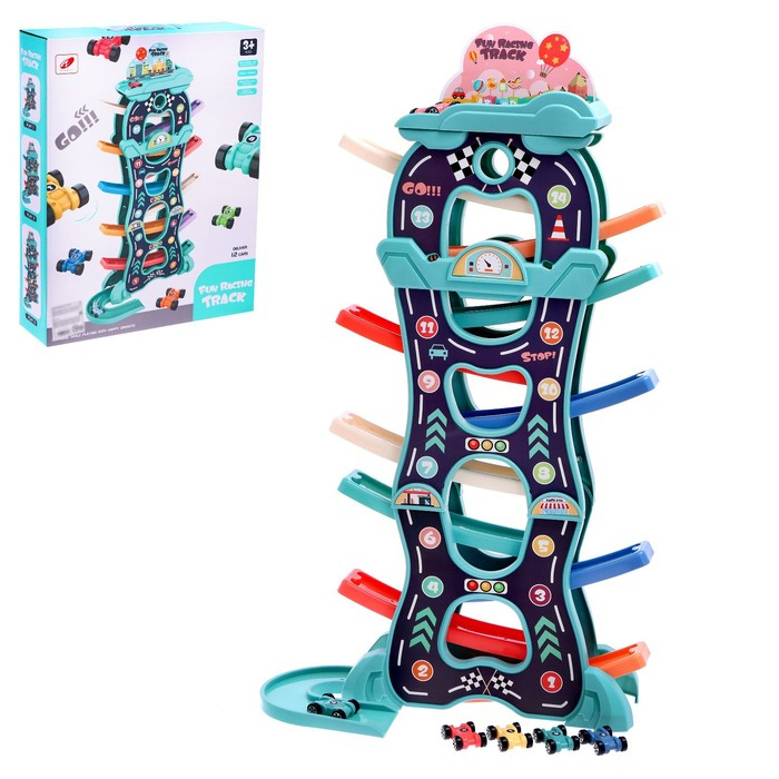 Автотрек развивающий &laquo;Гонки по склону&raquo;, цвет МИКС