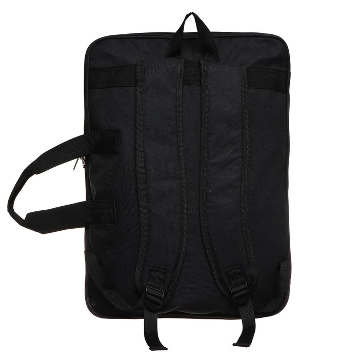 Папка для чертежей и рисунков А3, 500 х 360 х 20 мм, (рюкзак) с ручками, текстиль, deVENTE