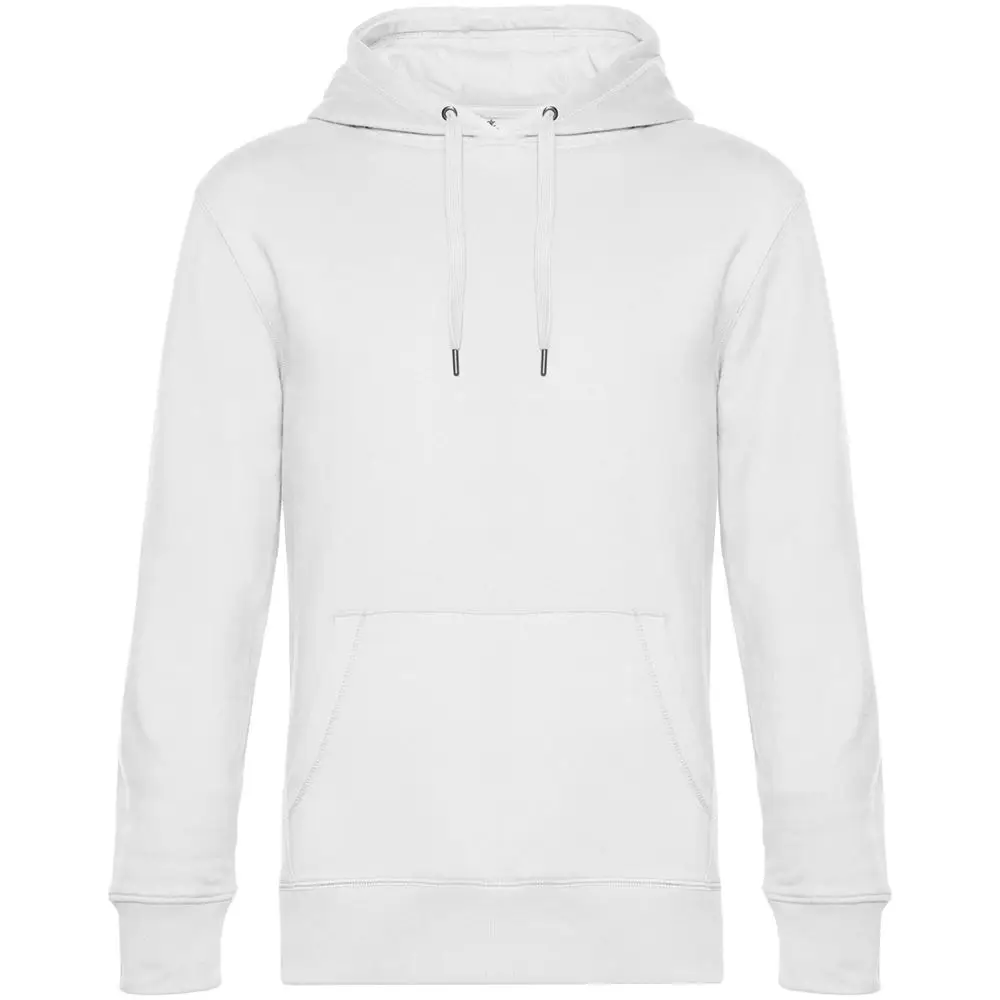Толстовка с капюшоном унисекс King, белая, размер XS