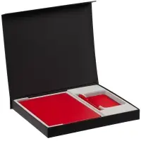 Коробка Daily под ежедневник, аккумулятор и ручку, черная Коробка Daily под ежедневник, аккумулятор и ручку, черная