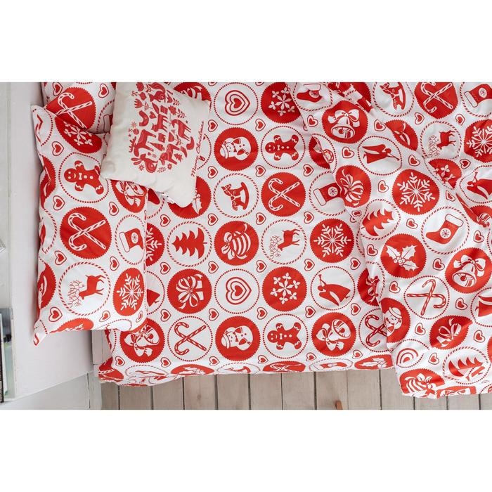 Постельное белье LoveLife дуэт " New Year's gifts" 143*215см-2шт,240*225см,50*70см-2шт