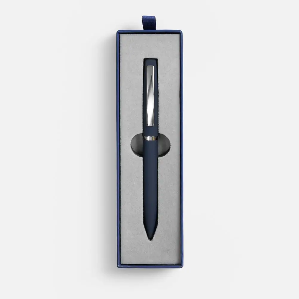 Ручка шариковая Bolt Soft Touch в футляре, синяя