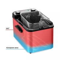 Фритюрница Kitfort КТ-4084, 3270 Вт, чаша 7.6 л, корзина 2.4 л, серебристо-чёрная Фритюрница Kitfort КТ-4084, 3270 Вт, чаша 7.6 л, корзина 2.4 л, серебристо-чёрная