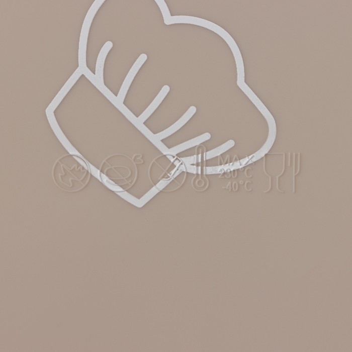 Коврик с разметкой Доляна «Капучино», силикон 50×40 см, цвет бежевый Коврик с разметкой Доляна «Капучино», силикон 50×40 см, цвет бежевый