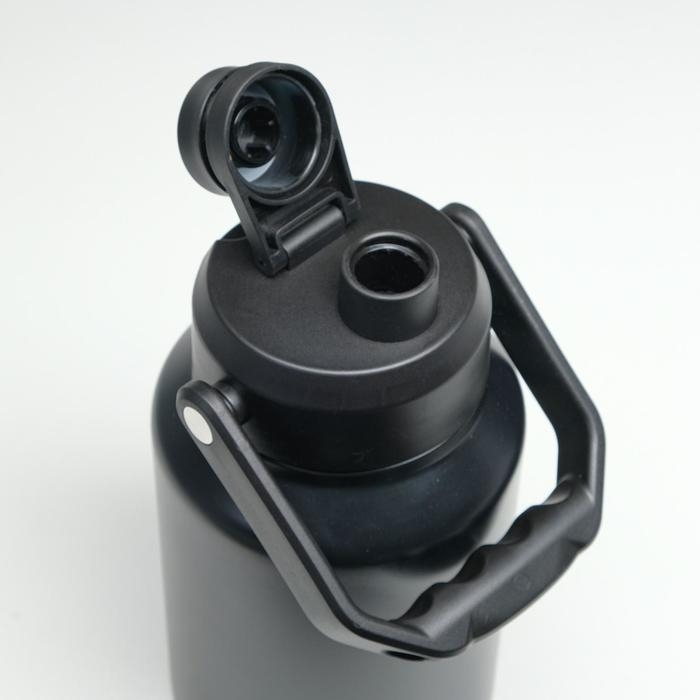 Термос, 2 л, Тропа "Бидон", сохраняет тепло 48 ч, чёрный