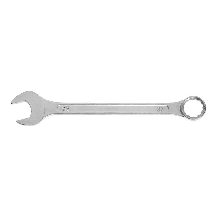 Ключ комбинированный ТУНДРА, хромированный, 27 мм