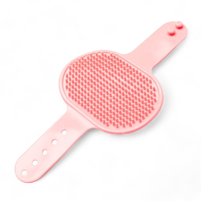 Щётка-наладонник, 12,2 х 8 см, розовая Щётка-наладонник, 12,2 х 8 см, розовая