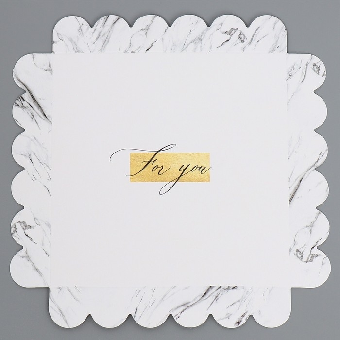 Коробка кондитерская, сундук, упаковка, For you, 14 х 14 х 18 см