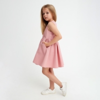 Платье детское с карманами KAFTAN, р. 32 (110-116), пудра