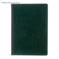 Ежедневник недатированный А4, 136 листов Sidney Nebraska, твёрдая обложка, искусственная кожа, золотой срез, ляссе, зелёный Ежедневник недатированный А4, 136 листов Sidney Nebraska, твёрдая обложка, искусственная кожа, золотой срез, ляссе, зелёный