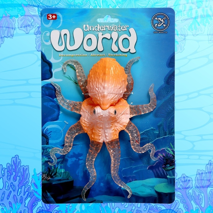 Игрушка-тянучка &laquo;Осьминог&raquo;, с силиконовыми щупальцами, МИКС