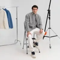 Куртка унисекс Oblako, светло-серая, размер ХS/S