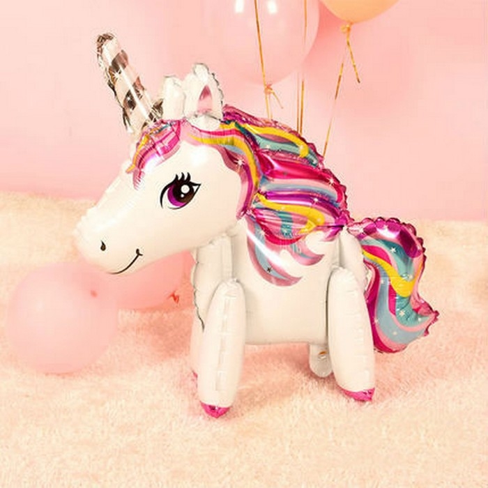 Шар фольгированный 24 Шар фольгированный 24" «Единорог-игрушка», цвет белый, под воздух