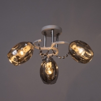 Люстра "Айлин" 3х60вт Е14 Белый,хром 55х55х20см Люстра "Айлин" 3х60вт Е14 Белый,хром 55х55х20см