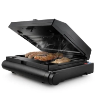 Электрогриль КТ-1632 двусторонний гриль электрический 1000Вт