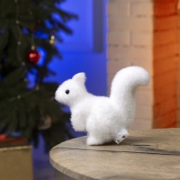 Светодиодная фигура «Белочка» 7 × 14 × 5 см, флок, батарейки CR2032х2 (в комплекте), свечение тёплое белое Светодиодная фигура «Белочка» 7 × 14 × 5 см, флок, батарейки CR2032х2 (в комплекте), свечение тёплое белое