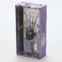 Диффузор ароматический палочки, ароматизатор для дома 50 мл. &laquo;Аромадиффузор: Живи мечтой&raquo;, аромат лаванда, 10,2 х 19,6 х 5,2 см.